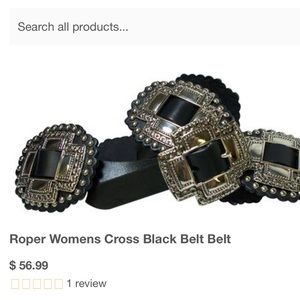 Black concho statement belt